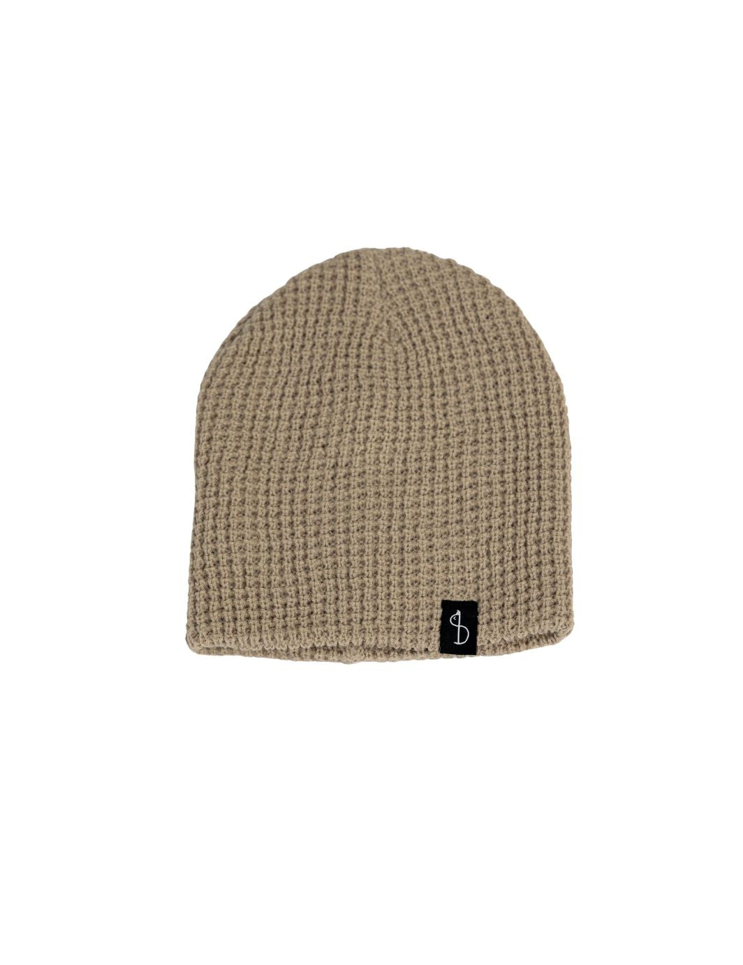 Waffle Knit Skull Cap Beanie - Khaki