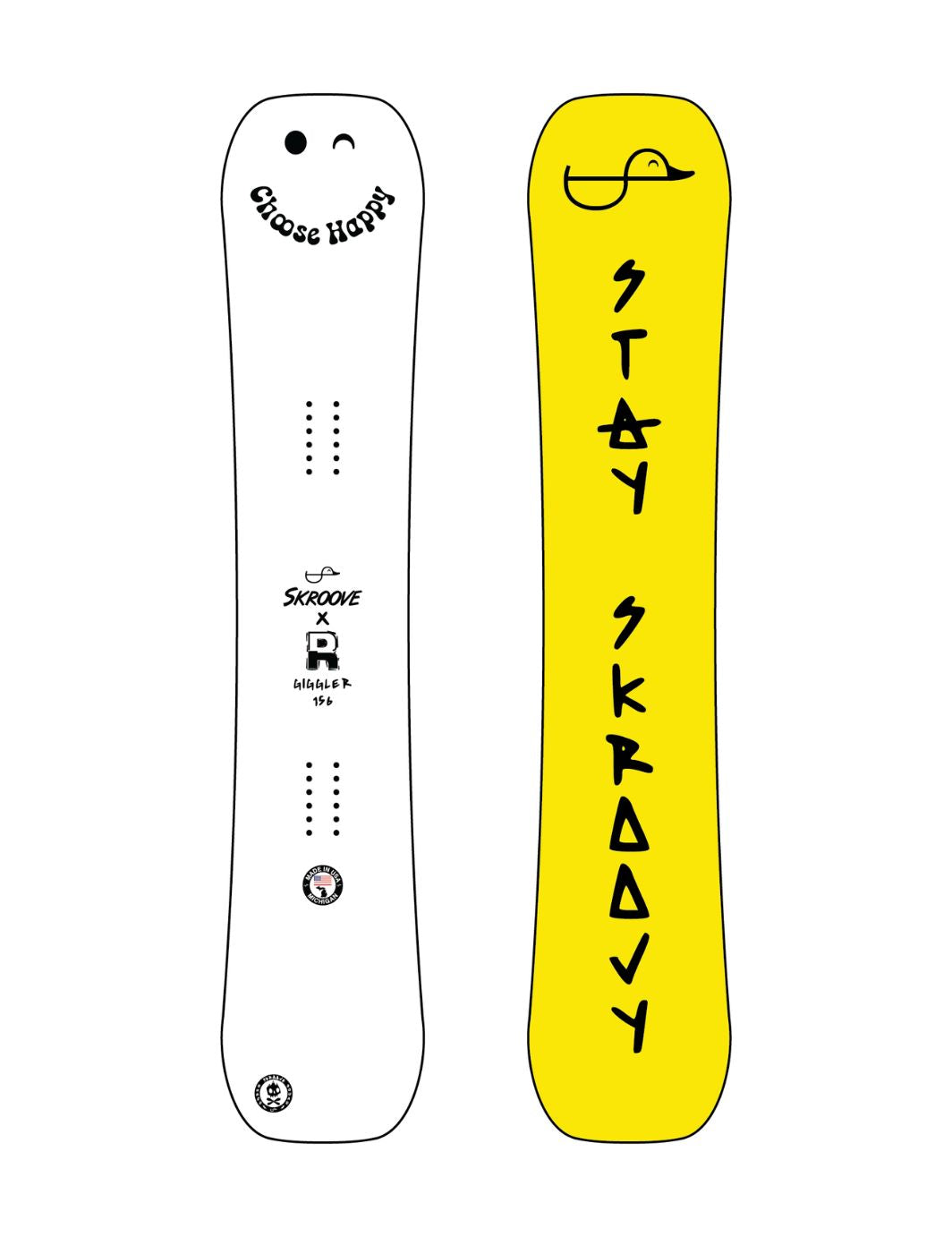 Giggler Snowboard - Skroove x No Respekt