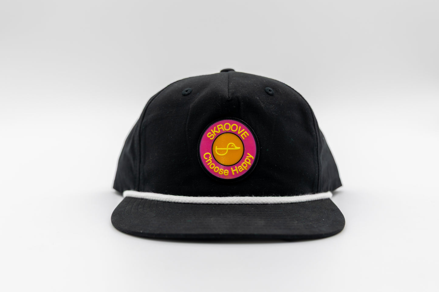 Choose Happy Surf Rope Hat - Black
