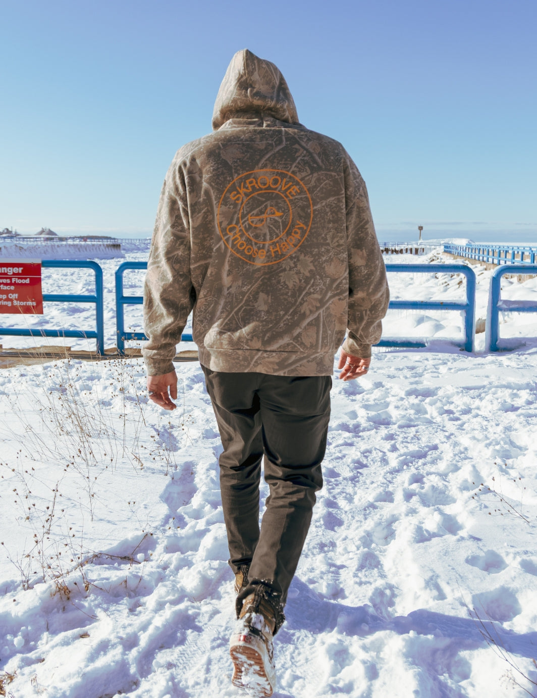 Choose Happy Classic Hoodie - Deadwood Camo