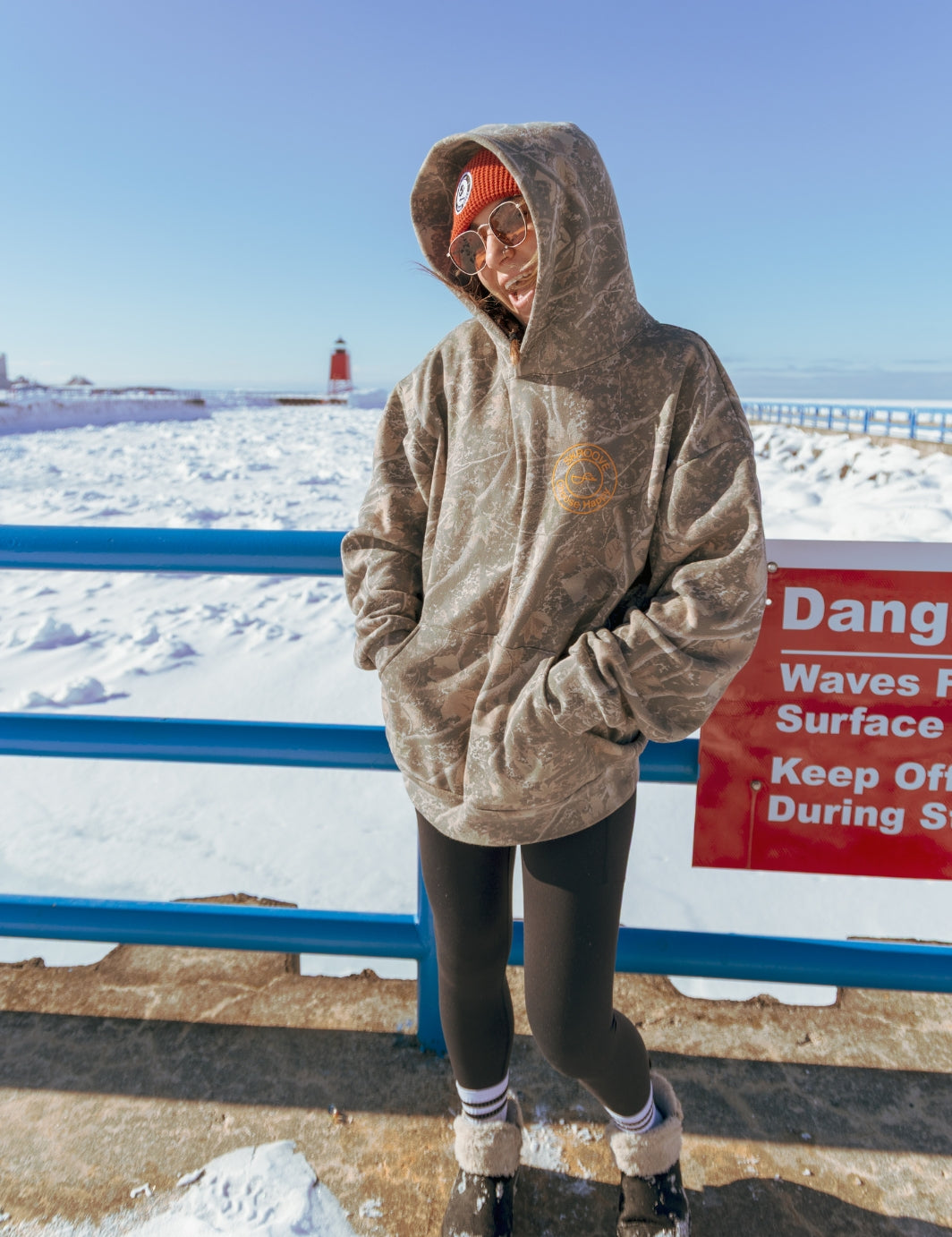 Choose Happy Classic Hoodie - Deadwood Camo