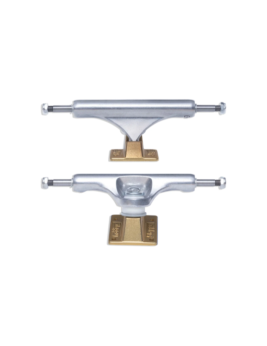 Slappy Skateboard Trucks ST1 Inverted Hollow Lights Gold 8.0"