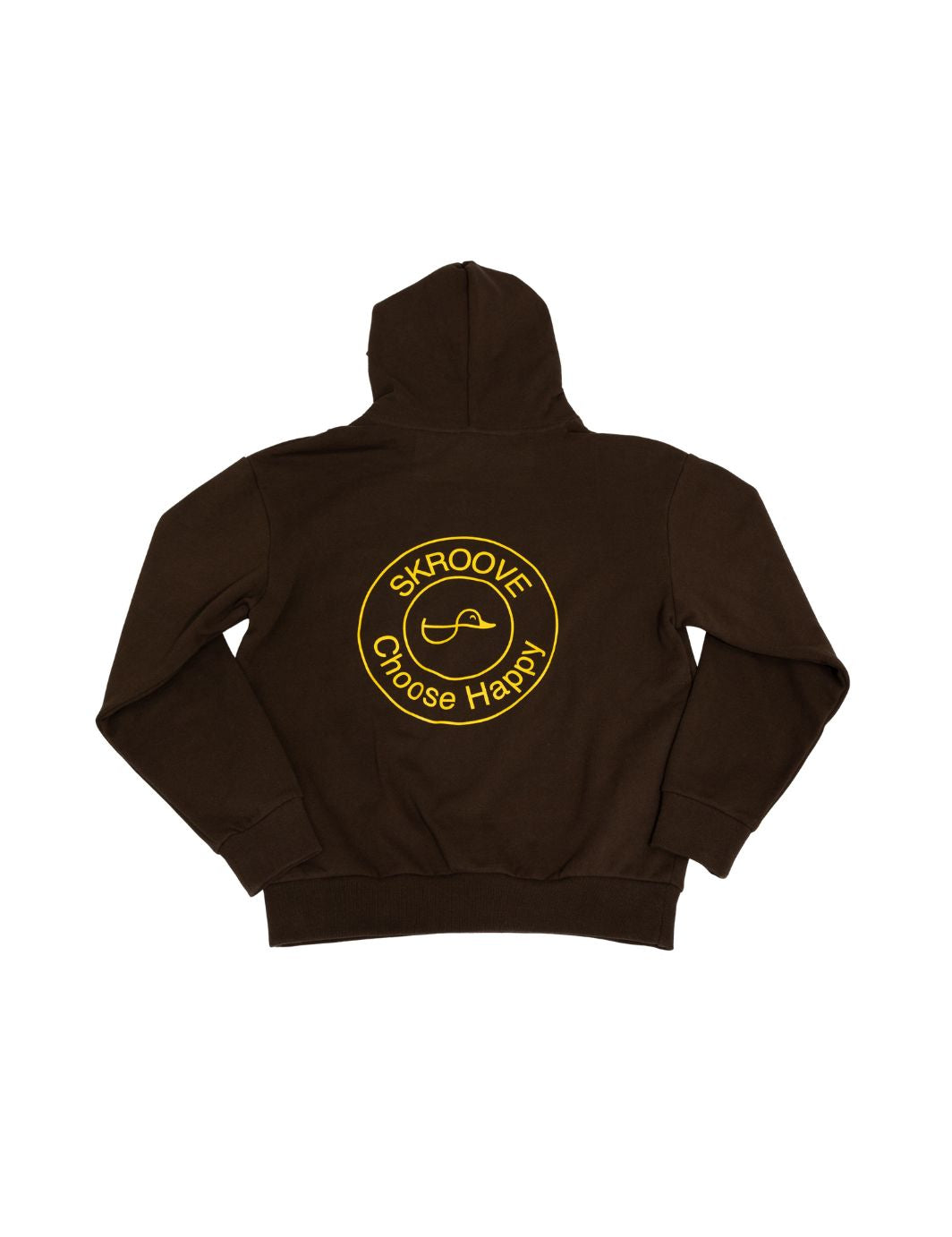 Choose Happy Classic Heavyweight Hoodie - Brown
