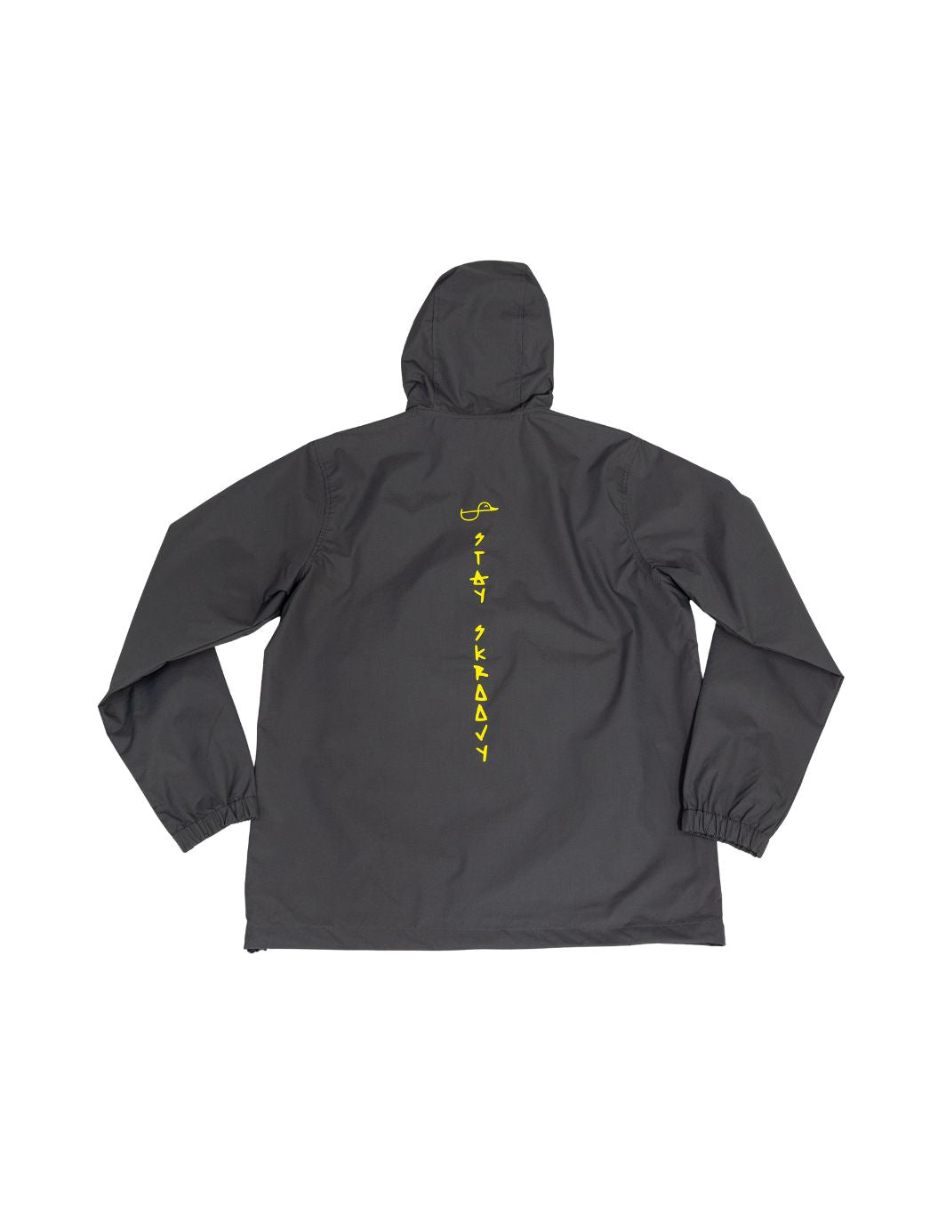 Choose Happy Smiley Anorak Jacket - Grey