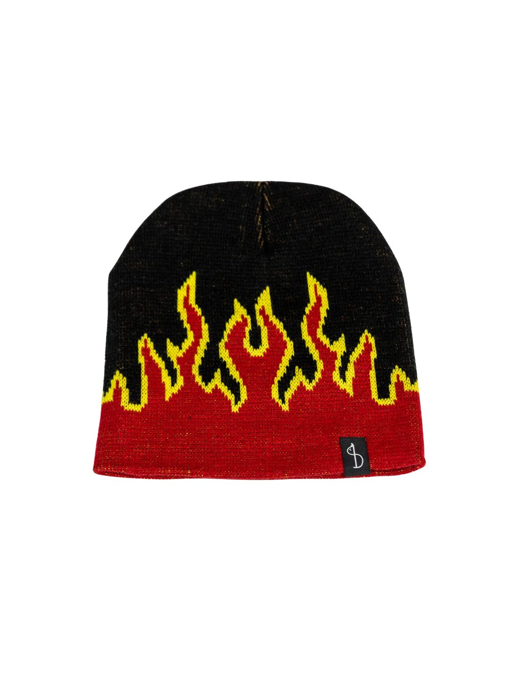 Fuego Skull Cap Beanie - Red