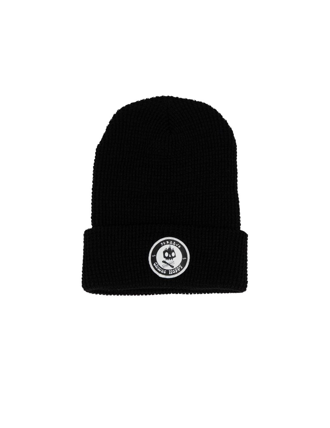Choose Happy Shred Squad Waffle Beanie - Black