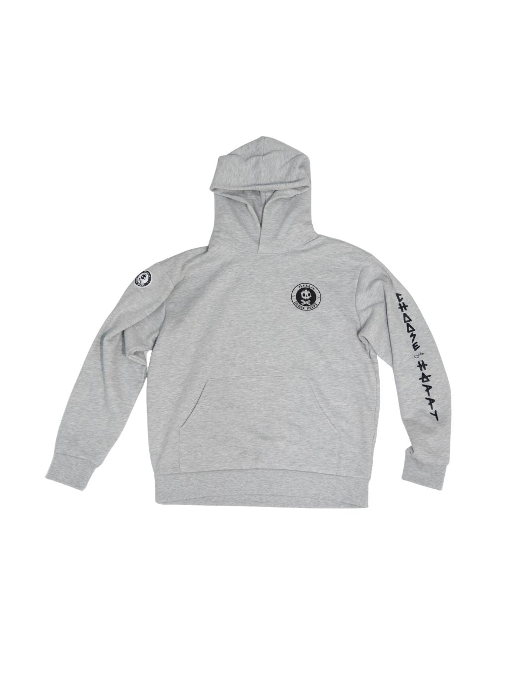 Choose Happy Shred Squad Hoodie - Grey Heather