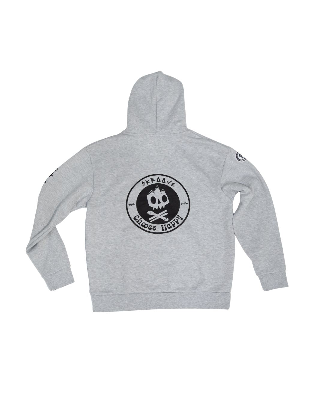 Choose Happy Shred Squad Hoodie - Grey Heather
