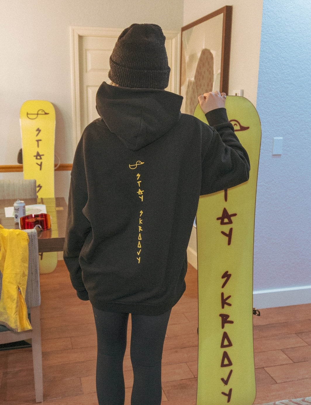 Choose Happy Smiley Heavyweight Hoodie - Black