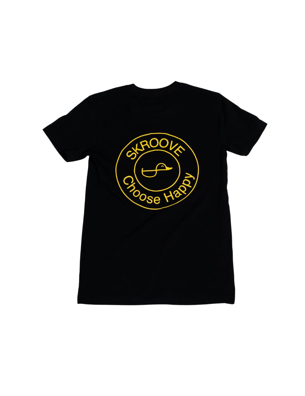 Choose Happy Tee - Black & Yellow