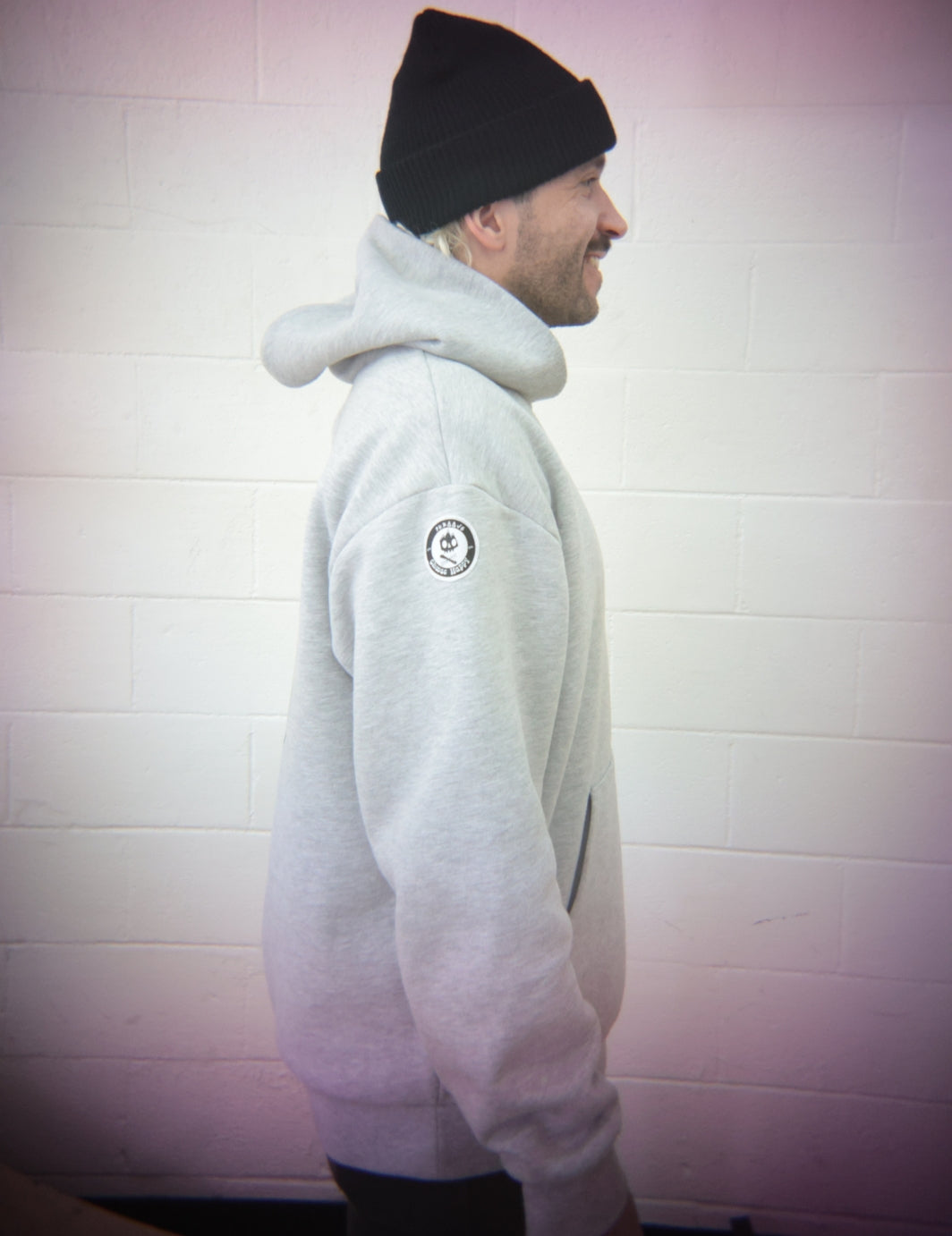 Choose Happy Shred Squad Hoodie - Grey Heather