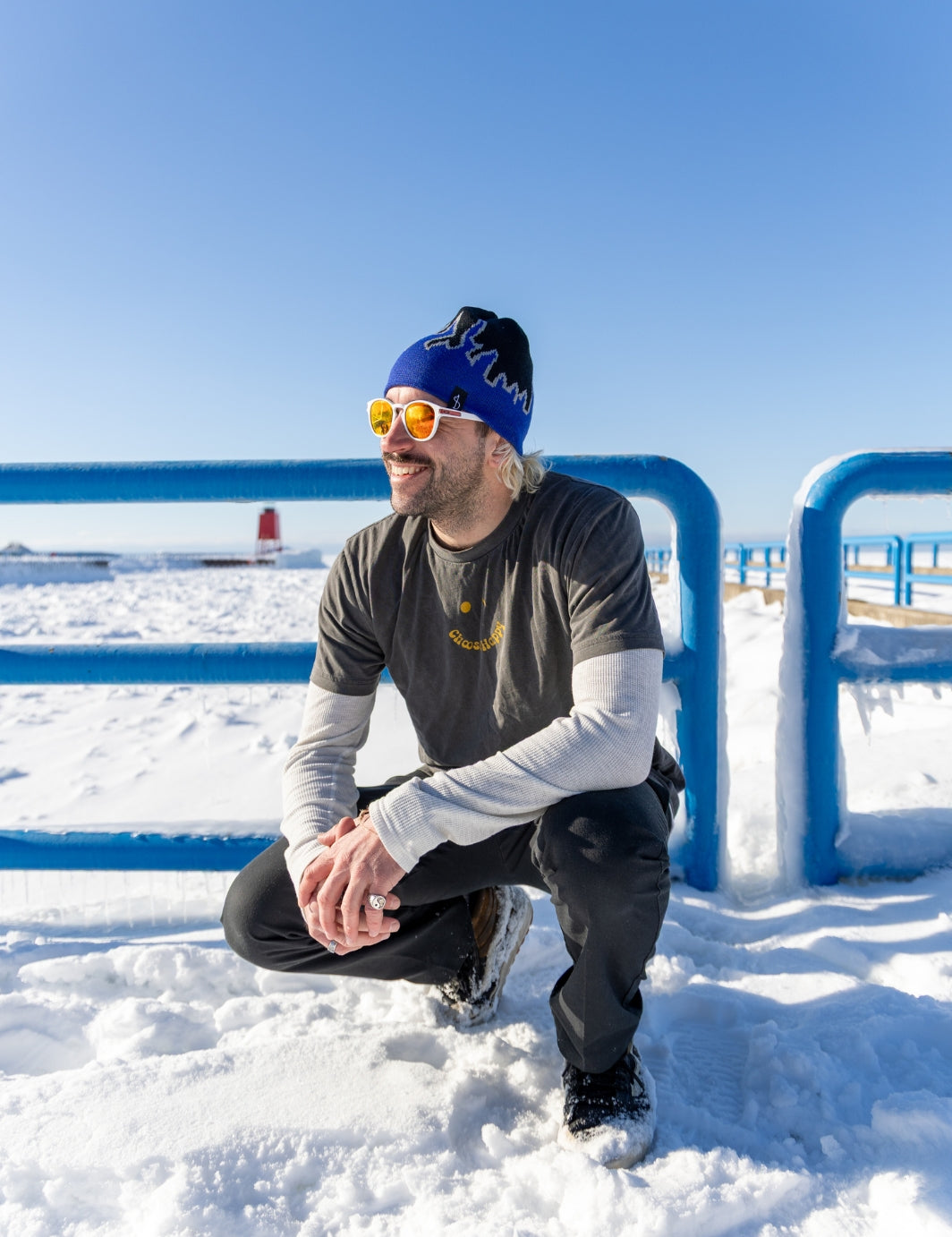 Fuego Skull Cap Beanie - Blue