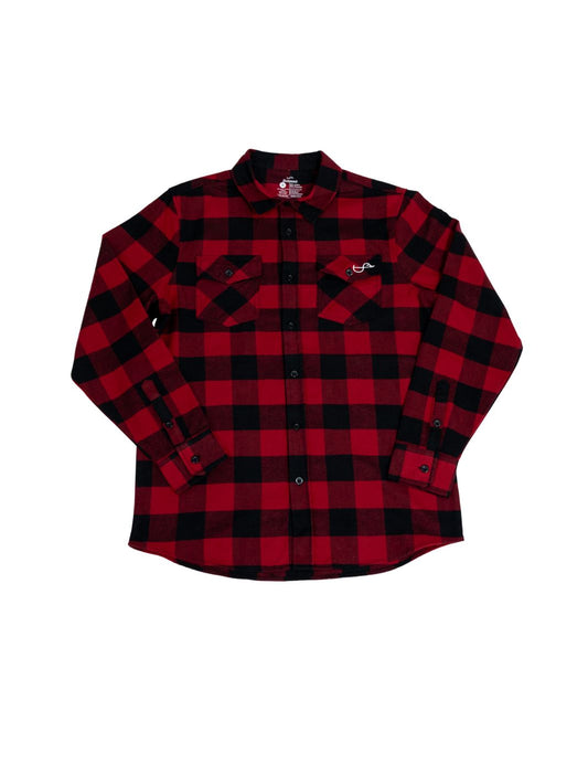 Duck Flannel - Red & Black