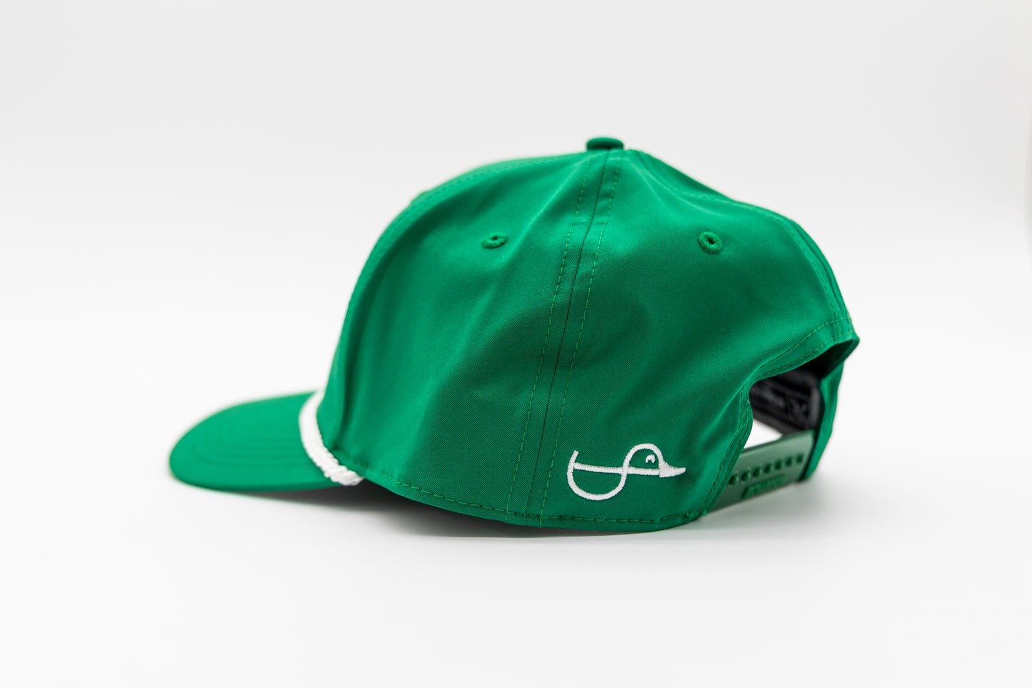 Smiley Golf Ball Rope Hat - Kelly Green