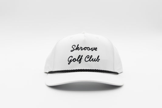 Skroove Golf Club Rope Hat - White