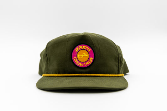 Choose Happy Surf Rope Hat - Army