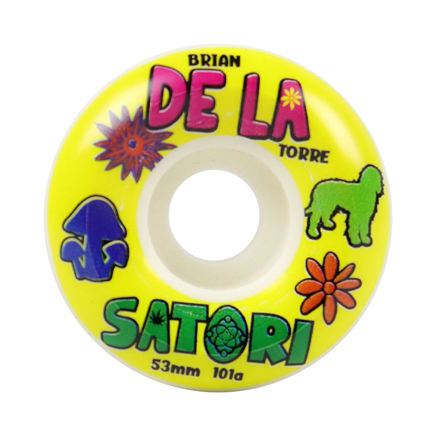 Satori Skateboard Wheels 53mm Brian Delatorre De La Conical 101A