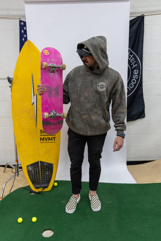 Choose Happy Classic Hoodie - Darkwood Camo